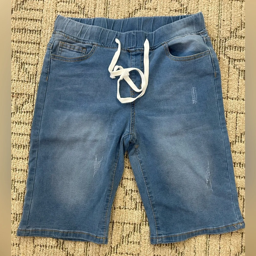 Blue Denim Women's Bermuda Shorts